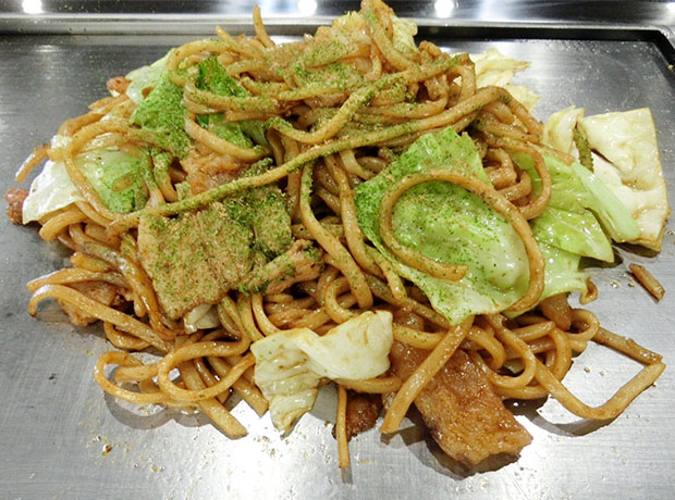かす焼きそば ( 豚トッピング )